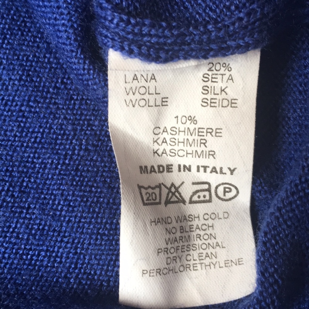 Gran Sasso dark blue wool sweater - Picture 4 of 7